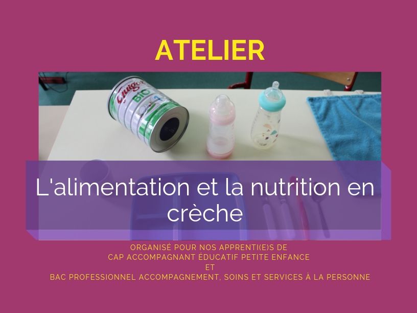 Atelier sur l’alimentation et la nutrition en crèche