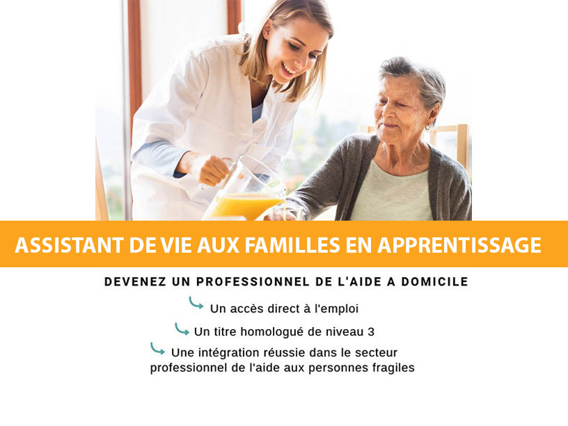 Formation en apprentissage Assistant de Vie aux Familles