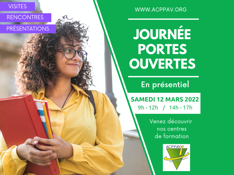 Journées Portes Ouvertes en présentiel à l’ACPPAV : toutes les informations